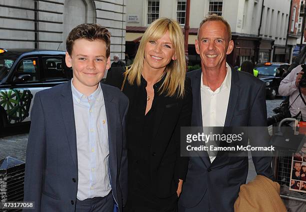 Zoe Ball, Norman Cook and their Son Woody Cook attends the UK Gala screening of "Man Up" at The Curzon Mayfair on May 13, 2015 in London, England.