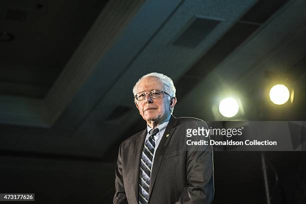 Politician Bernie Sanders attends the Sister Giant conference at the LAX Concourse Hotel where he unofficially announced his presidential bid on...
