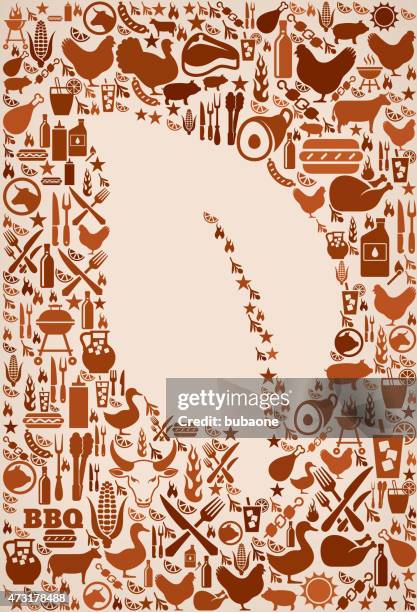 leaf summer barbecue invitation vector background - flame grill background stock illustrations