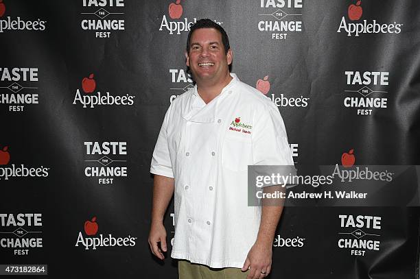 Chef Michael Slavin attends Applebee's Hosts "Taste the Change Fest" in Times Square introducing New Menu on May 13, 2015 in New York City.