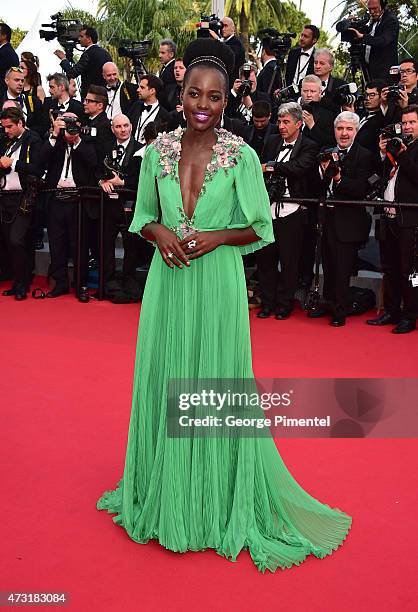 Actress Lupita Nyong'o attends the opening ceremony and premiere of "La Tete Haute during the 68th annual Cannes Film Festival on May 13, 2015 in...