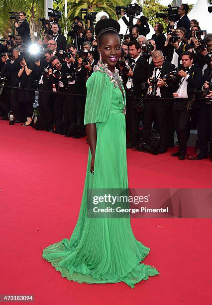 Actress Lupita Nyong'o attends the opening ceremony and premiere of "La Tete Haute during the 68th annual Cannes Film Festival on May 13, 2015 in...