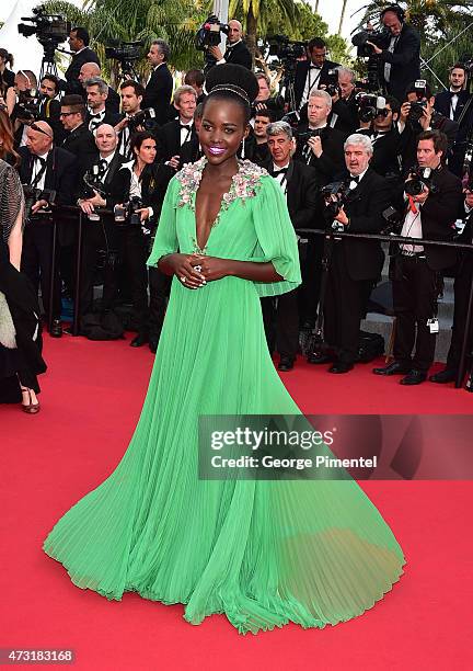 Actress Lupita Nyong'o attends the opening ceremony and premiere of "La Tete Haute during the 68th annual Cannes Film Festival on May 13, 2015 in...