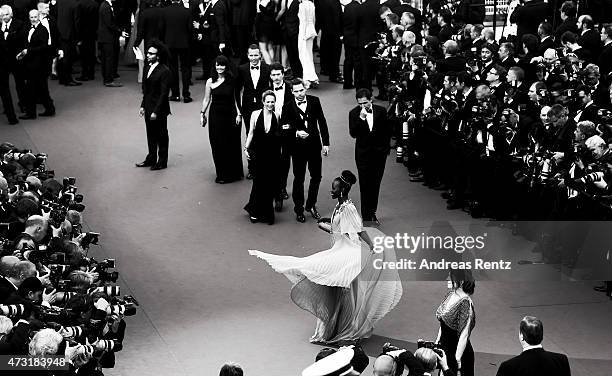 Lupita Nyong'o attends the opening ceremony and premiere of 'La Tete Haute' during the 68th annual Cannes Film Festival on May 13, 2015 in Cannes,...