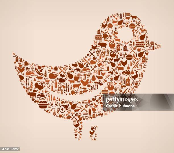 bird summer barbecue invitation vector background - flame grill background stock illustrations