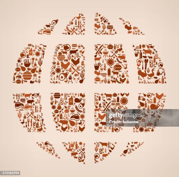 globe summer barbecue invitation vector background - flame grill background stock illustrations