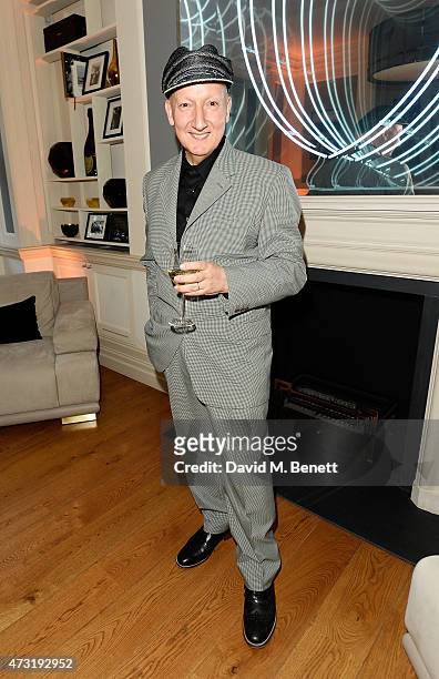 Stephen Jones arrives at the closing party of 'Les 3 Etages By Dom Perignon' with Sunday Times Style on May 13, 2015 in London, England.