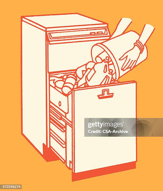 garbage compactor - compactor stock illustrations