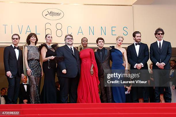 Ethan Coen, Sophie Marceau, Rossy de Palma, Guillermo del Toro, Rokia Traore, Xavier Dolan, Sienna Miller, Jake Gyllenhaal and Joel Coen attend the...