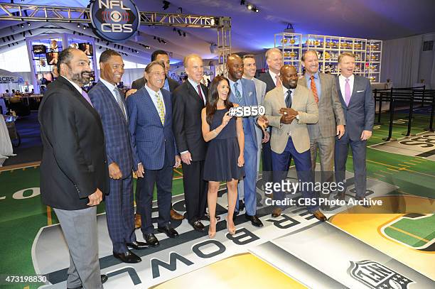 Coverage of CBS UPFRONT 2015 at Lincoln Centers, featuring Super Bowl MVP's and the stars of THE NFL TODAY: Pictured: Franco Harris, Pittsburgh...