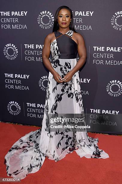 Actress Uzo Aduba attends A Tribute To African-American Achievements In Television hosted by The Paley Center For Media at Cipriani Wall Street on...