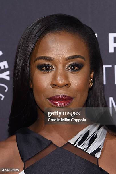 Actress Uzo Aduba attends A Tribute To African-American Achievements In Television hosted by The Paley Center For Media at Cipriani Wall Street on...