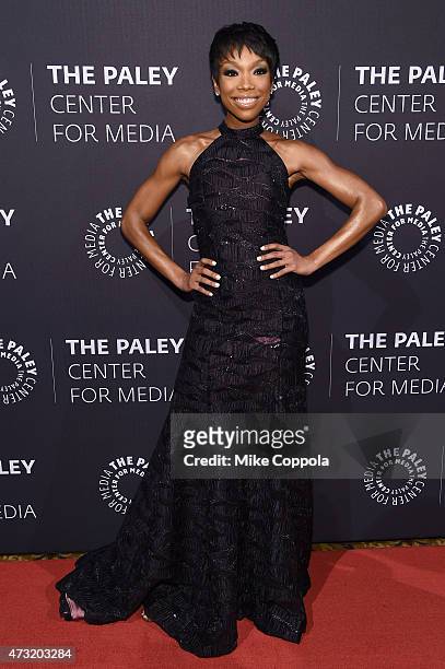Entertainer Brandy Norwood attends A Tribute To African-American Achievements In Television hosted by The Paley Center For Media at Cipriani Wall...