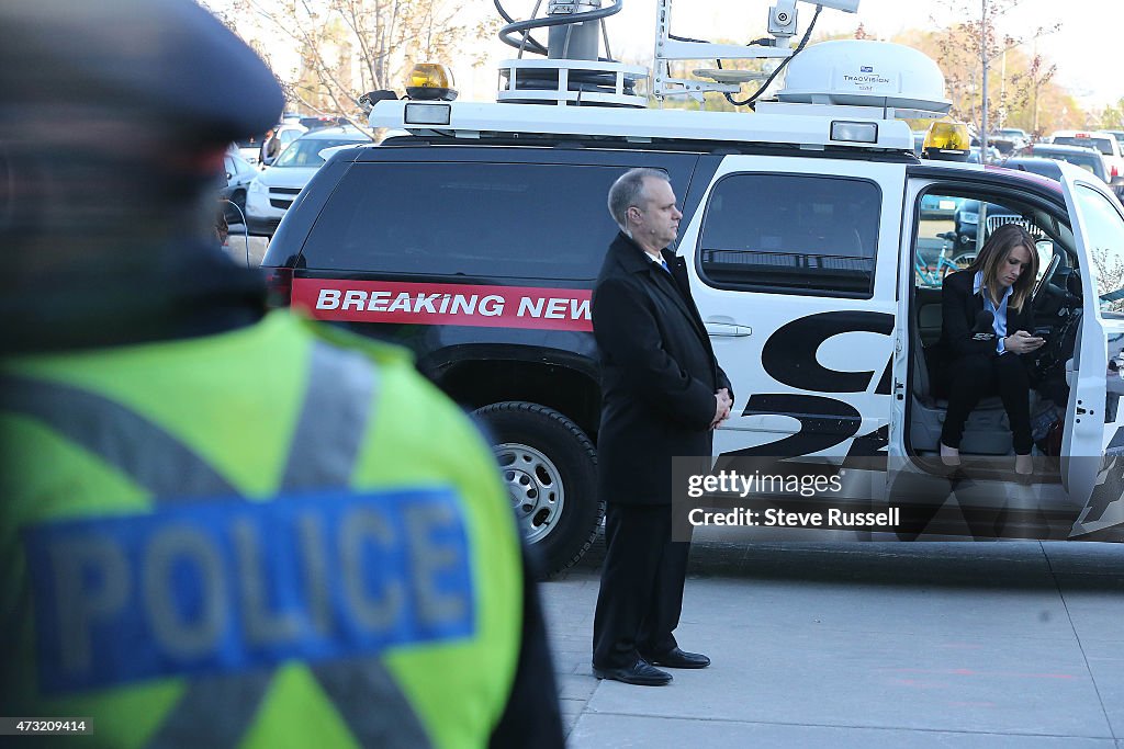 Maple Leafs Sports and Entertainment provides additional security for television crews at the South end gates