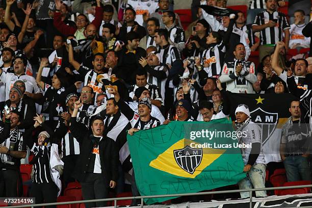 Atletico-MG fan before the match between Internacional and Atletico-MG as part of Copa Bridgestone Libertadores 2015 round of 16, at Estadio...