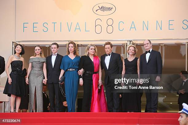 President of the Cannes Film Festival Pierre Lescure, politician Fleur Pellerin, actress Sara Forestier, actor Rod Paradot, politician Frederique...