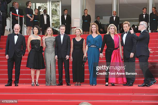 President of the Cannes Film Festival Pierre Lescure, politician Fleur Pellerin, actress Sara Forestier, actor Rod Paradot, politician Frederique...