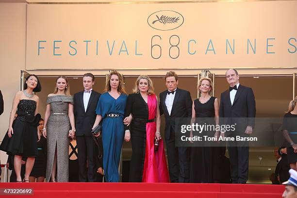 President of the Cannes Film Festival Pierre Lescure, politician Fleur Pellerin, actress Sara Forestier, actor Rod Paradot, politician Frederique...