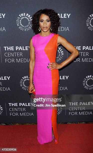 Actress Kelly McCreary attends the The Paley Center For Media hosts a tribute to African-American achievements in television at Cipriani Wall Street...