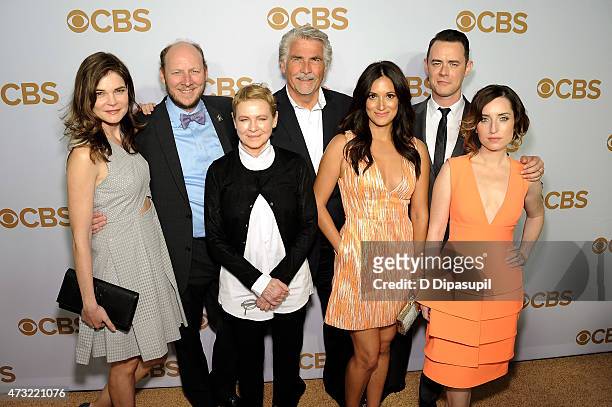 The cast of 'Life In Pieces' Betsy Brandt, Dan Bakkedahl, Dianne Wiest, James Brolin, Angelique Cabral, Colin Hanks, and Zoe Lister Jones attend the...