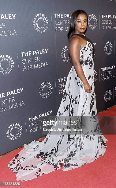 Actress Uzo Aduba attends the The Paley Center For Media hosts a tribute to African-American achievements in television at Cipriani Wall Street on...