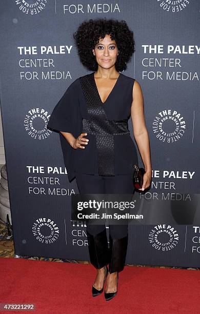 Actress Tracee Ellis Ross attends the The Paley Center For Media hosts a tribute to African-American achievements in television at Cipriani Wall...