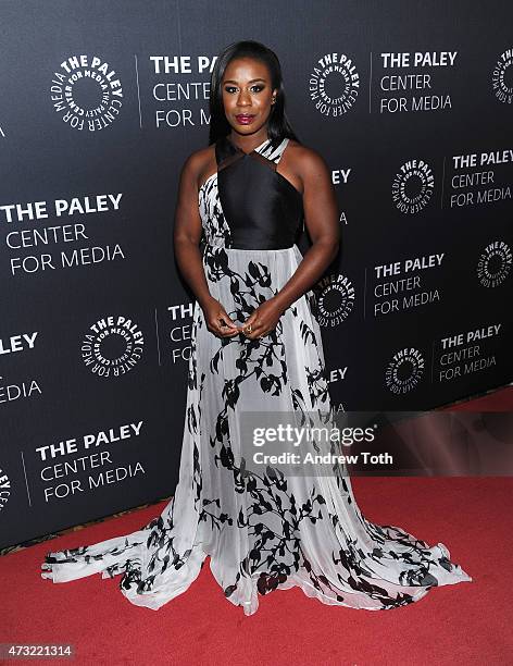 Uzo Aduba attends A Tribute To African-American Achievements In Television hosted by The Paley Center For Media at Cipriani Wall Street on May 13,...