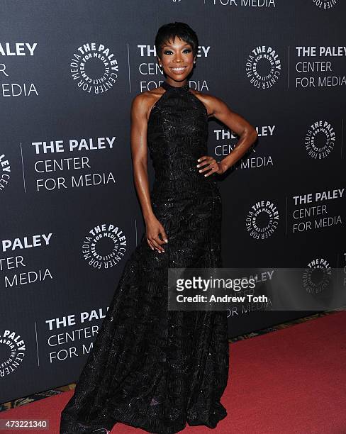 Brandy Norwood attends A Tribute To African-American Achievements In Television hosted by The Paley Center For Media at Cipriani Wall Street on May...