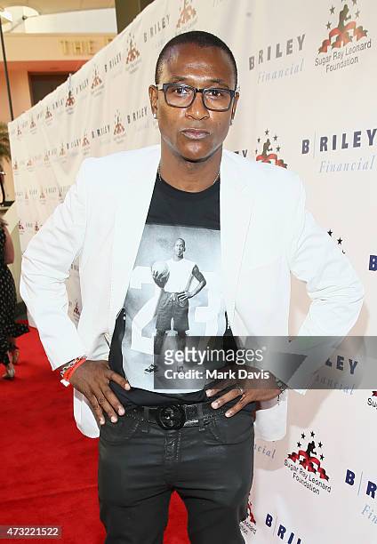Comedian Tommy Davidson attends B. Riley & Co. And Sugar Ray Leonard Foundation's 6th Annual "Big Fighters, Big Cause" Charity Boxing Night at The...