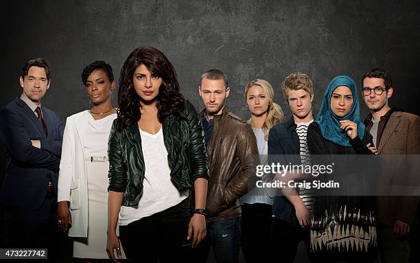 Walt Disney Television via Getty Images's "Quantico" stars Priyanka Chopra as Alex, Dougray Scott as Liam, Jake McLaughlin as Ryan, Aunjanue Ellis as...