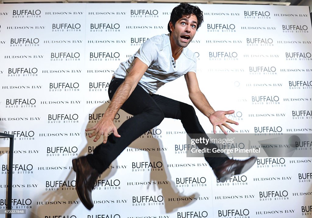 Adrian Grenier Appears At Hudson's Bay To Promote Buffalo David Bitton