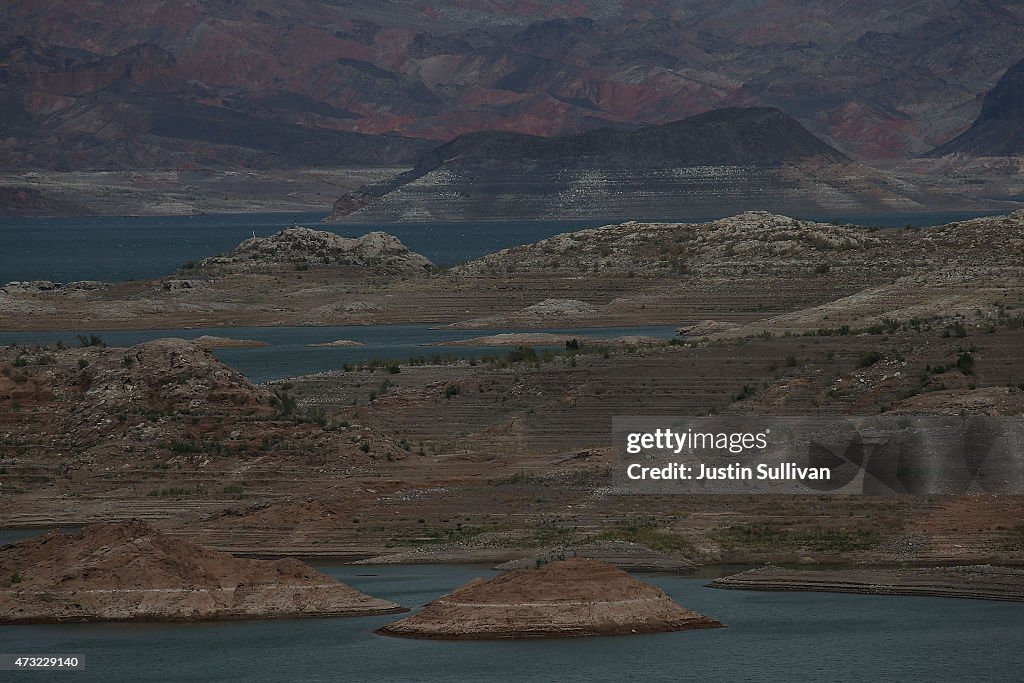 Lake Mead At Historic Low Levels Amid Drought In West