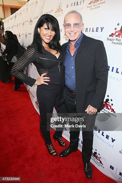 Boxer Mia St. John and Laurence R. Rifkin attend B. Riley & Co. And Sugar Ray Leonard Foundation's 6th Annual "Big Fighters, Big Cause" Charity...