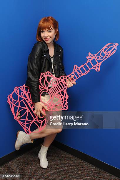 Carly Rae Jepsen poses for a portrait at Radio Station Y-100 on May 13, 2015 in Miami, Florida.