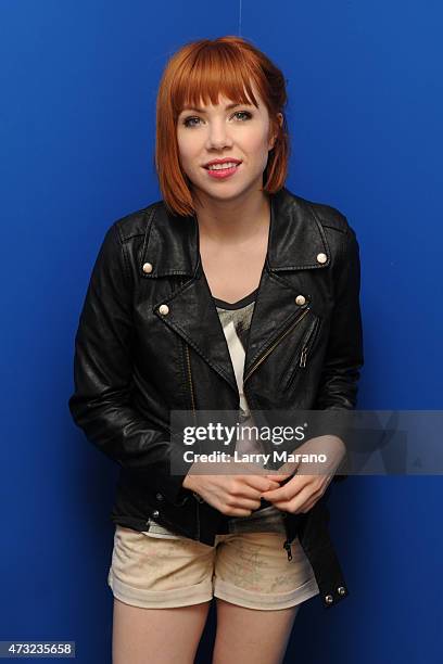 Carly Rae Jepsen poses for a portrait at Radio Station Y-100 on May 13, 2015 in Miami, Florida.