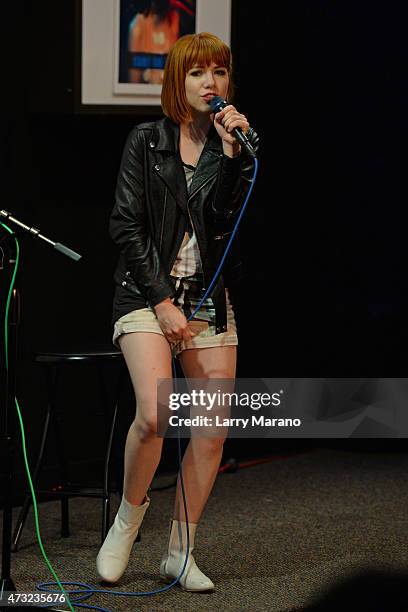 Carly Rae Jepsen performs at Radio Station Y-100 on May 13, 2015 in Miami, Florida.