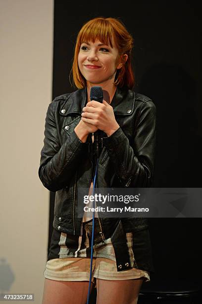 Carly Rae Jepsen performs at Radio Station Y-100 on May 13, 2015 in Miami, Florida.