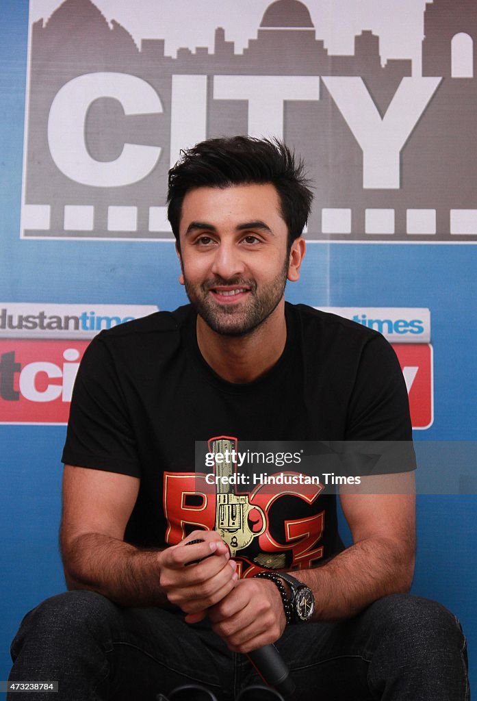 Starcast Of Bollywood Movie Bombay Velvet At HT House For Promotion