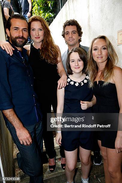 Actors Gregory Fitoussi, daughter of Main Guest of the show Charlotte de Turckheim, Julia Piaton, Anna Lemarchand, Bruno Sanches and Audrey lamy...