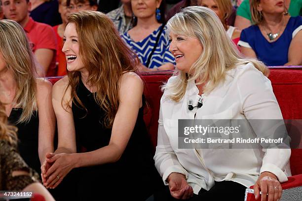 Main Guest of the show, Actress and Director Charlotte de Turckheim and her daughter Julia Piaton present the movie "Qui c'est les plus forts ?"...