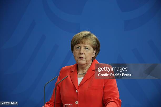 Chancellor Angela Merkel and HRM during their meeting with Jordan Abdullah II. Ibn al-Hussein held talks on Syrian refugee-wave, humanitarian aid and...