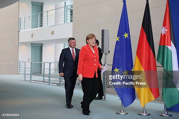 Chancellor Angela Merkel and HRM of Jordan Abdullah II. Ibn al-Hussein held talks on Syrian refugee-wave, humanitarian aid and Palestinian conflict,...