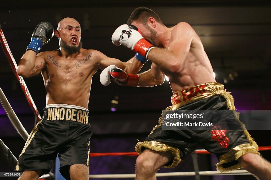 Boxing Riley Allan Boxers Ramon Ayala and Chris Van Heerden fight during the B. Riley ...