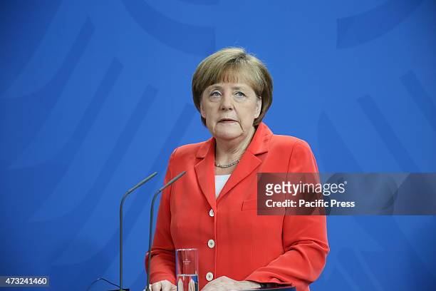 Chancellor Angela Merkel and HRM during their meeting with Jordan Abdullah II. Ibn al-Hussein held talks on Syrian refugee-wave, humanitarian aid and...