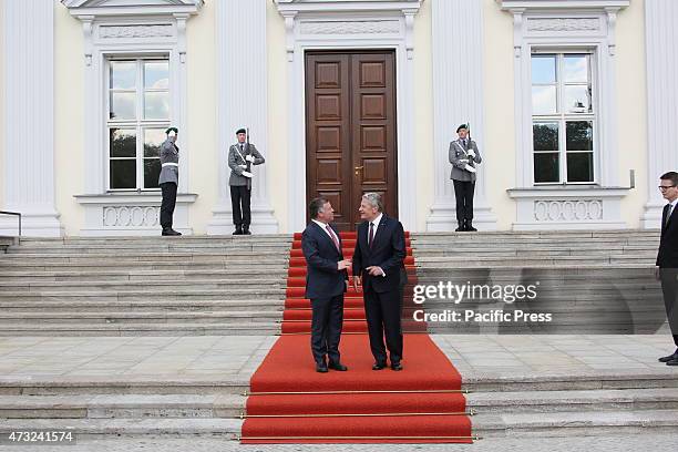 His Royal Majesty King of Jordan Abdullah II. Ibn al-Hussein visits Bellevue Palace to meet President Joachim Gauck and the Chancellery to join in...