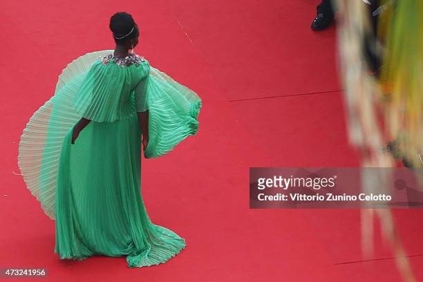 Lupita Nyong'o attends the opening ceremony and premiere of 'La Tete Haute during the 68th annual Cannes Film Festival on May 13, 2015 in Cannes,...