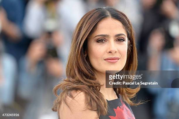 Actress Salma Hayek attends a photocall for "Il Racconto Dei Racconti" during the 68th annual Cannes Film Festival on May 14, 2015 in Cannes, France.