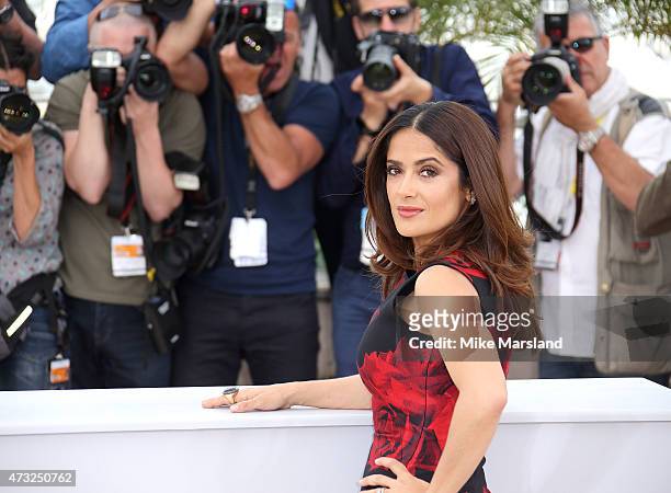 Salma Hayek attends the "Il Racconto Dei Racconti" Photocall during the 68th annual Cannes Film Festival on May 14, 2015 in Cannes, France.