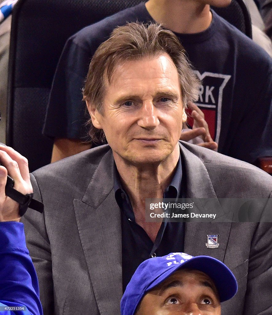 Celebrities Attend The Washington Capitals Vs New York Rangers Game - May 13, 2015