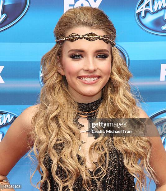 Maddie Walker arrives at "American Idol" XIV grand finale held at Dolby Theatre on May 13, 2015 in Hollywood, California.